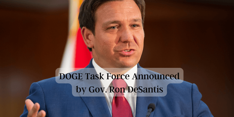 Gov. DeSantis announced a one-year DOGE Task Force: Local Government Will Come Under Scrutiny