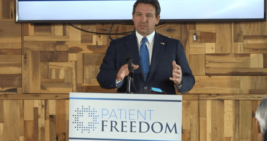 Gov. Ron DeSantis called on the legislature to permanently ban mRNA vaccine mandates in Florida