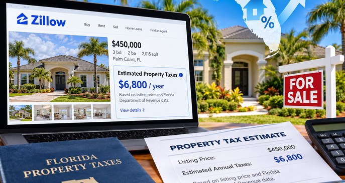 Palm Coast Local — 2027 Property Tax Listing Law. Florida residential real estate listing websites will face new requirements for displaying estimated property taxes.