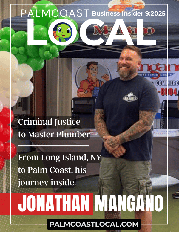 Jonathan Mangano with Mangano Plumbing in Palm Coast Florida | Palm Coast Local Business Insider