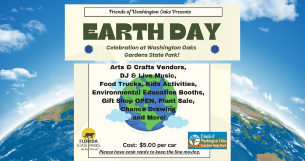Earth Day Celebration: Live Music & DJ, Food Trucks, Arts & Crafts vendors, large Kids Zone at Washington Oaks State Park | Palm Coast Local Events