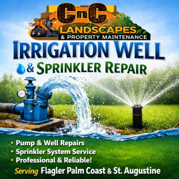 CnC Landscaping Sprinkler and Well Repair Discount in