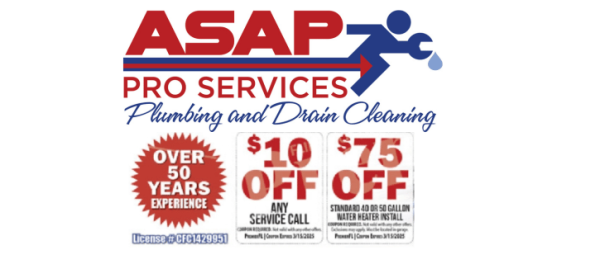 ASAP Plumbing Discount Savings